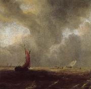 Sailing Vessels in a Choppy sea Jacob van Ruisdael